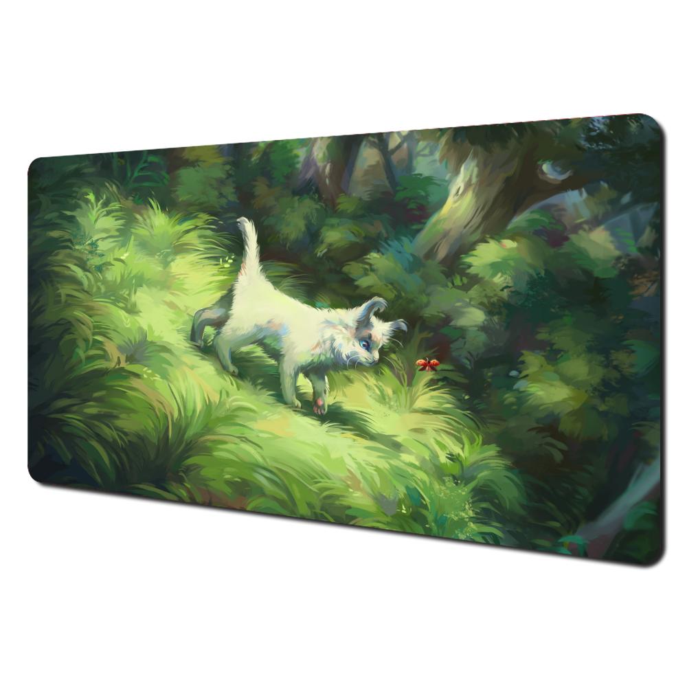 Forest Guardian Beast Gaming Mats Xxl Anime Mouse Pad Desk Mat Pc Accessories Keyboard Expansion Pads Rubber Antislip Base