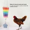 Metal Components Hanging Xylophone Toy Non-Toxic Chicken Wooden Toy Bird Xylophone  African Macaws