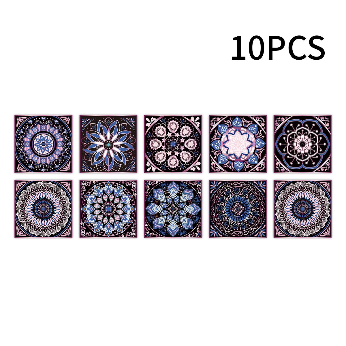 

15x15см Кухонные Наклейки на Стену Водонепроницаемые Маслостойкие Самоклеящиеся Наклейки на Плитку Настенные Декали Набор Наклеек для Украшения Комнаты в Ретро Стиле