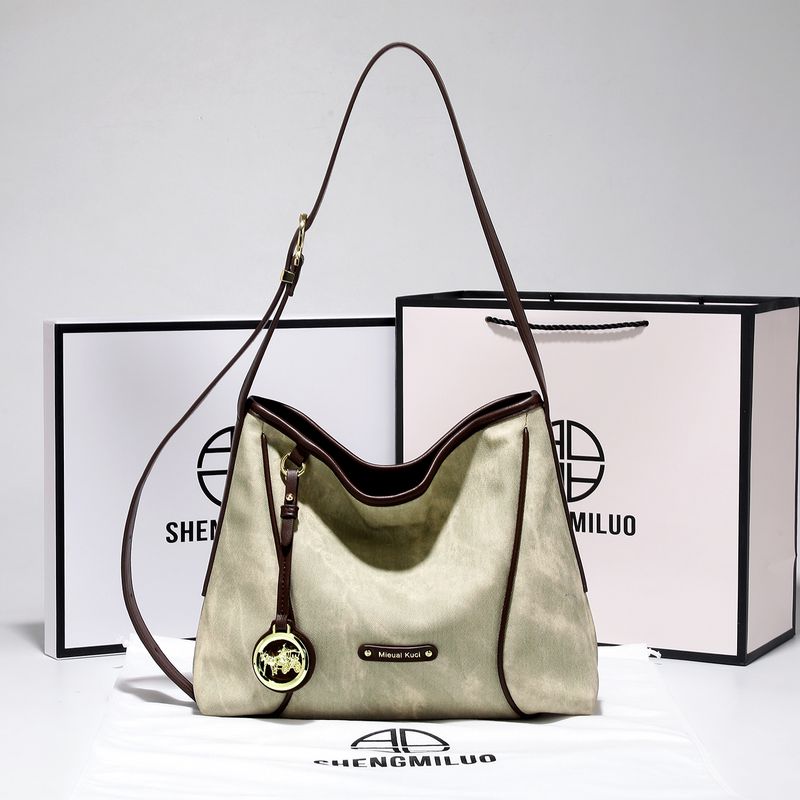 

Hong Kong Brand Niche Style Tote Bag Female 2025 New Arrival Classy Sentong Qin Messenger Bag Large Capacity Shoulder Bag Green