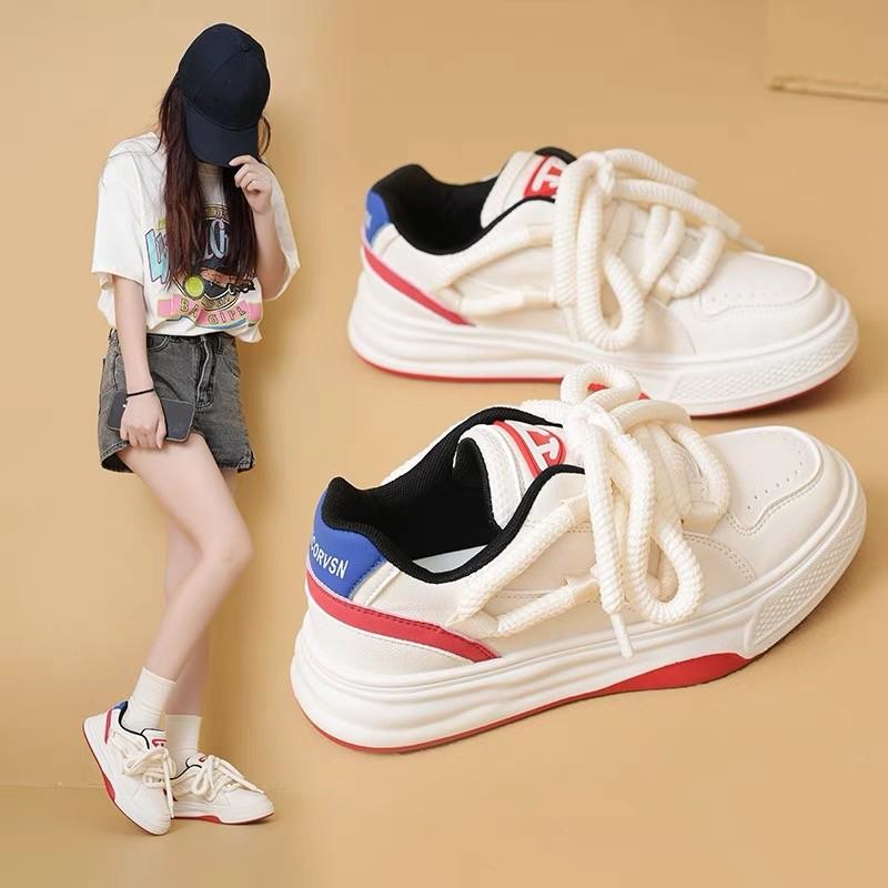 Autumn New Students Hong Kong Style Sneakers Casual Sports Street Shooting White Shoes