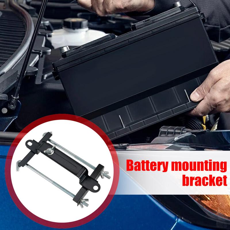 Car Battery Hold Down Heavy Duty Battery Hold Down Kit Battery Mounting Bracket Anti-Rust Car Battery Holder Bracket For Car