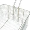 Netz-Frittierkorb Edelstahl Quadratisch Ölfilterndes Frittierkorb mit Griff 20,5x18,5x10,5cm