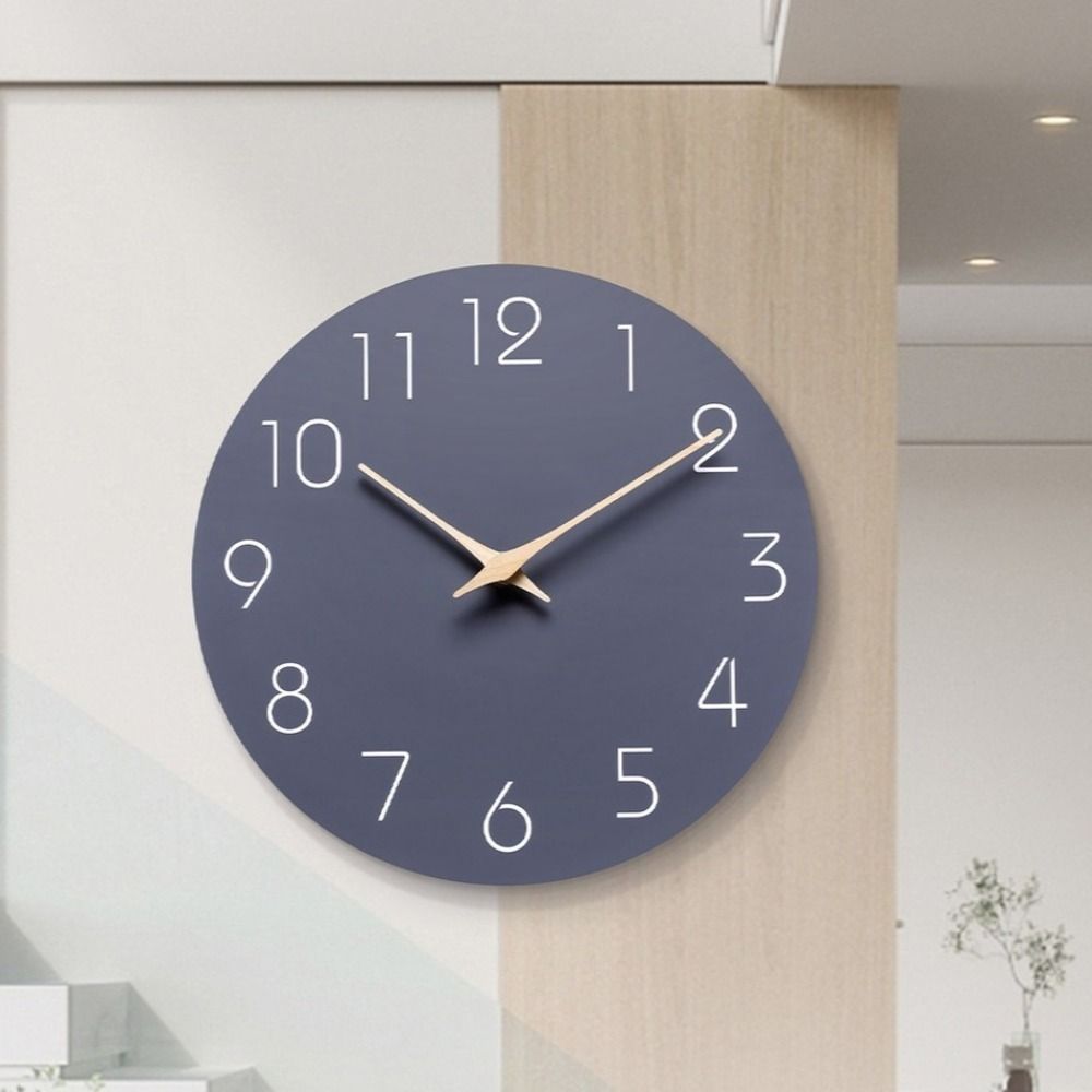 

Non Ticking Silent Clock 10 Inch Digital Clock Modern Wall Clock Office Use чёрный