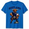 T-shirt Unisex Scozzese Mucca delle Highlands Fan della Scozia Maglietta Grafica da Rugby