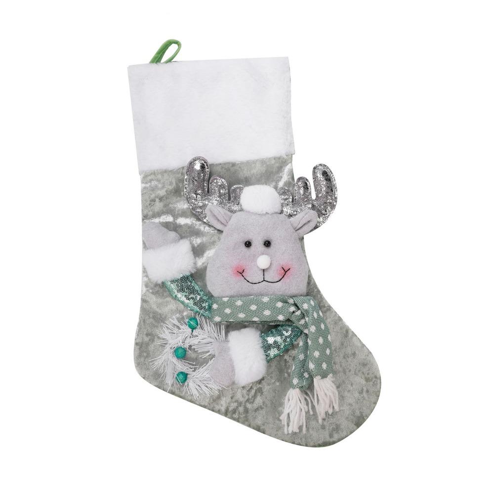 With Sequins Christmas Gift Bag 3D Christmas Socks Cartoon Christmas Tree Ornaments  Children