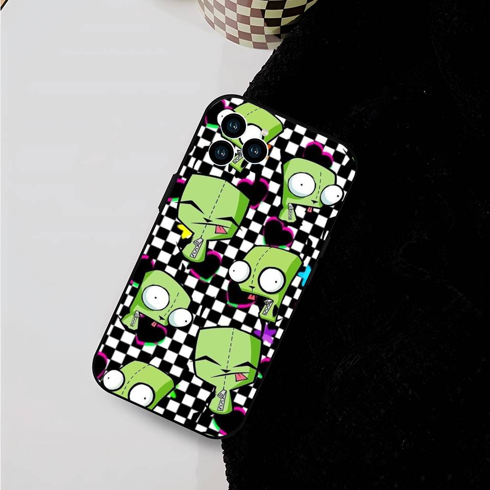 i-Invader Zim cartoon For Iphone 17 Air 16 Pro Max 15 14 13 Full Cover Anti-Shock MagSafe Cover