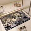 Bathroom door absorbent soft floor mat Diatom quick drying toilet non-slip toilet toilet foot mat