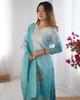 Women Party Wear Designer Kurta Pant Dupatta Set Indian Bollywood Top Tunic Kurti Dress