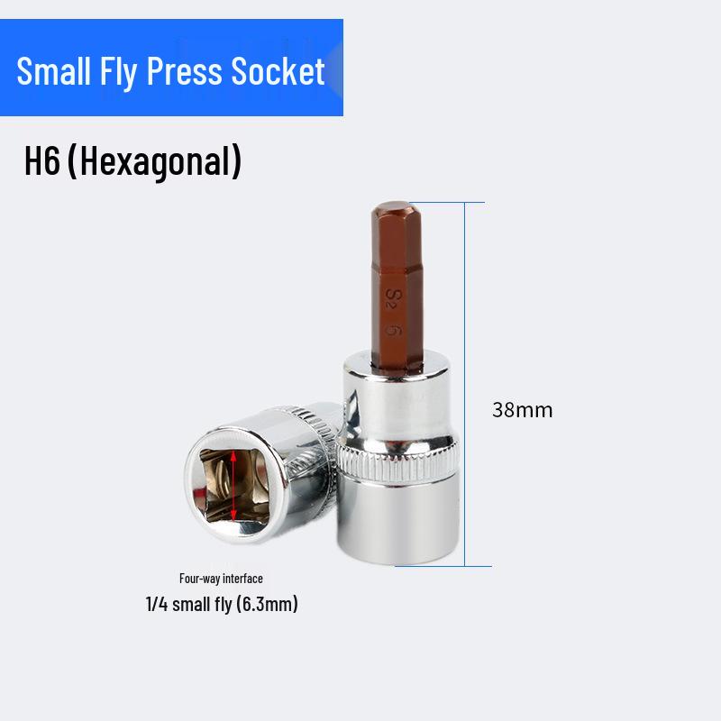 Screwdriver Socket Set: 1/4 Inch (6.3mm) Hex, Cross, Slotted, Pozi, Torx Bits