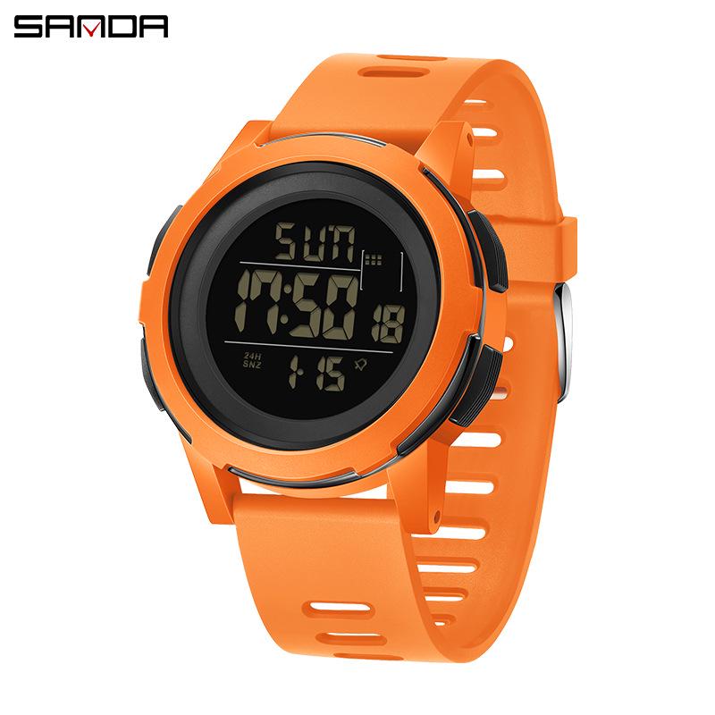 Sanda Electronic Fashion Sports Watch: Multifunctional, Stylish, Unisex, Single Display