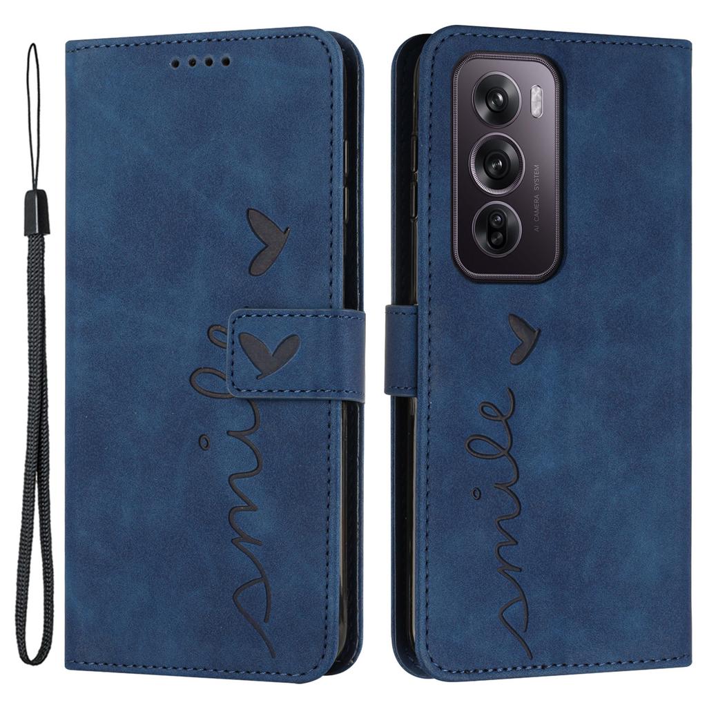 For Oppo Reno12 Pro 5G (Global) Phone Case Wallet Imprinted PU Leather Phone Stand Cover