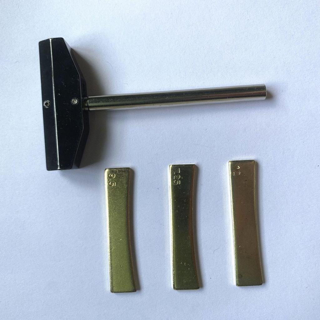 Guitar Fret Installation Tool Set: Clamp + 3 Fret Alloy Pieces