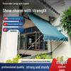 Folding Retractable No-Drill Sunshade: Hand-Crank Balcony & Shop Canopy