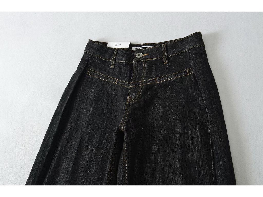 Europejskie i Amerykańskie Damskie Jeansy Banana z Niskim Stanem - Modne, Codzienne i Luźne.