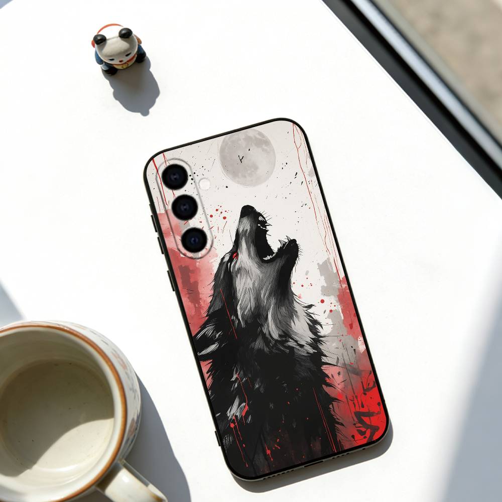

The Wolf Phone Case Soft black For Samsung Galaxy A73,A72,A71,A70,A53,A52,A51 Samsung a70