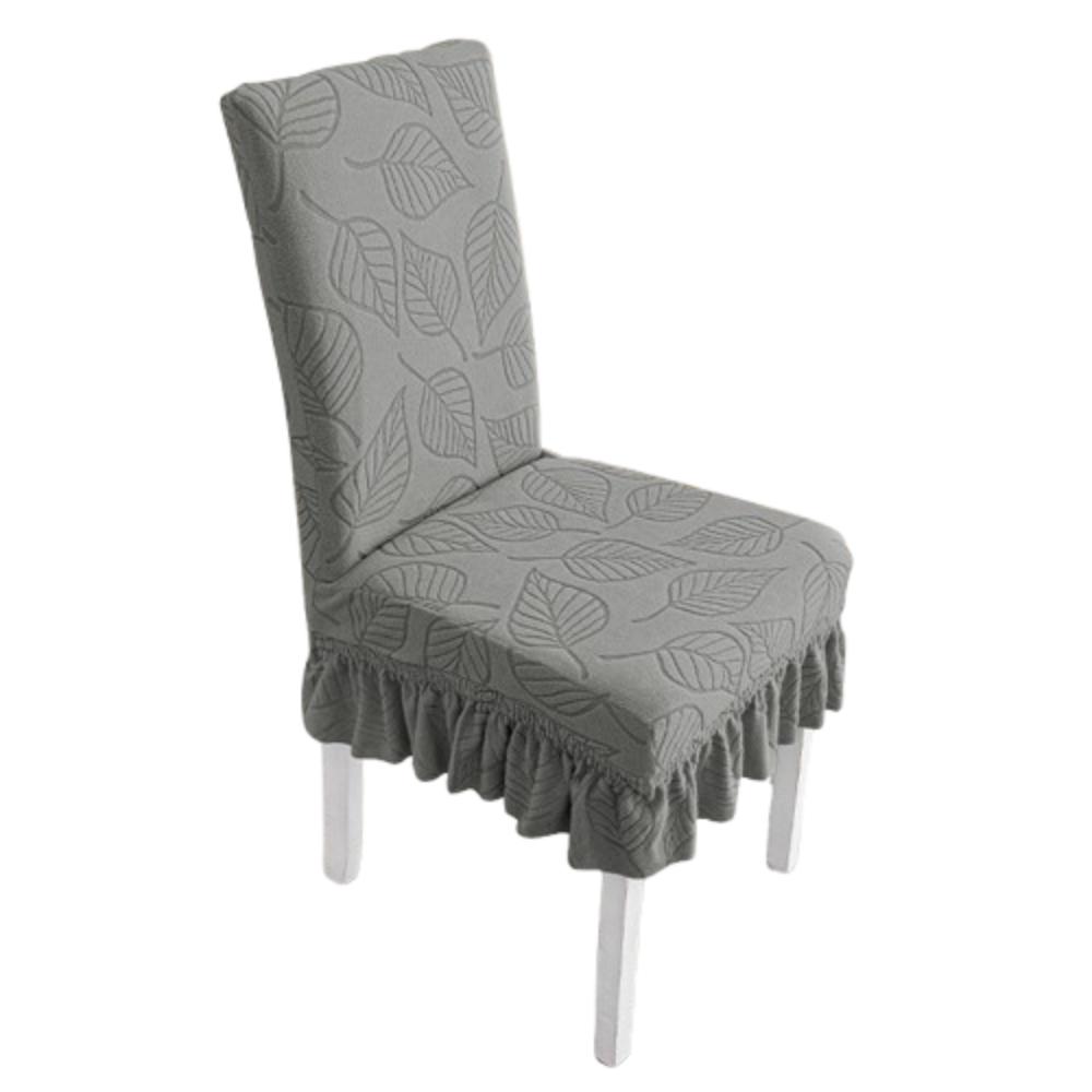 Leaf Pattern Dining Chair Cover Stretchable Seat Protectors  Wedding Banquet