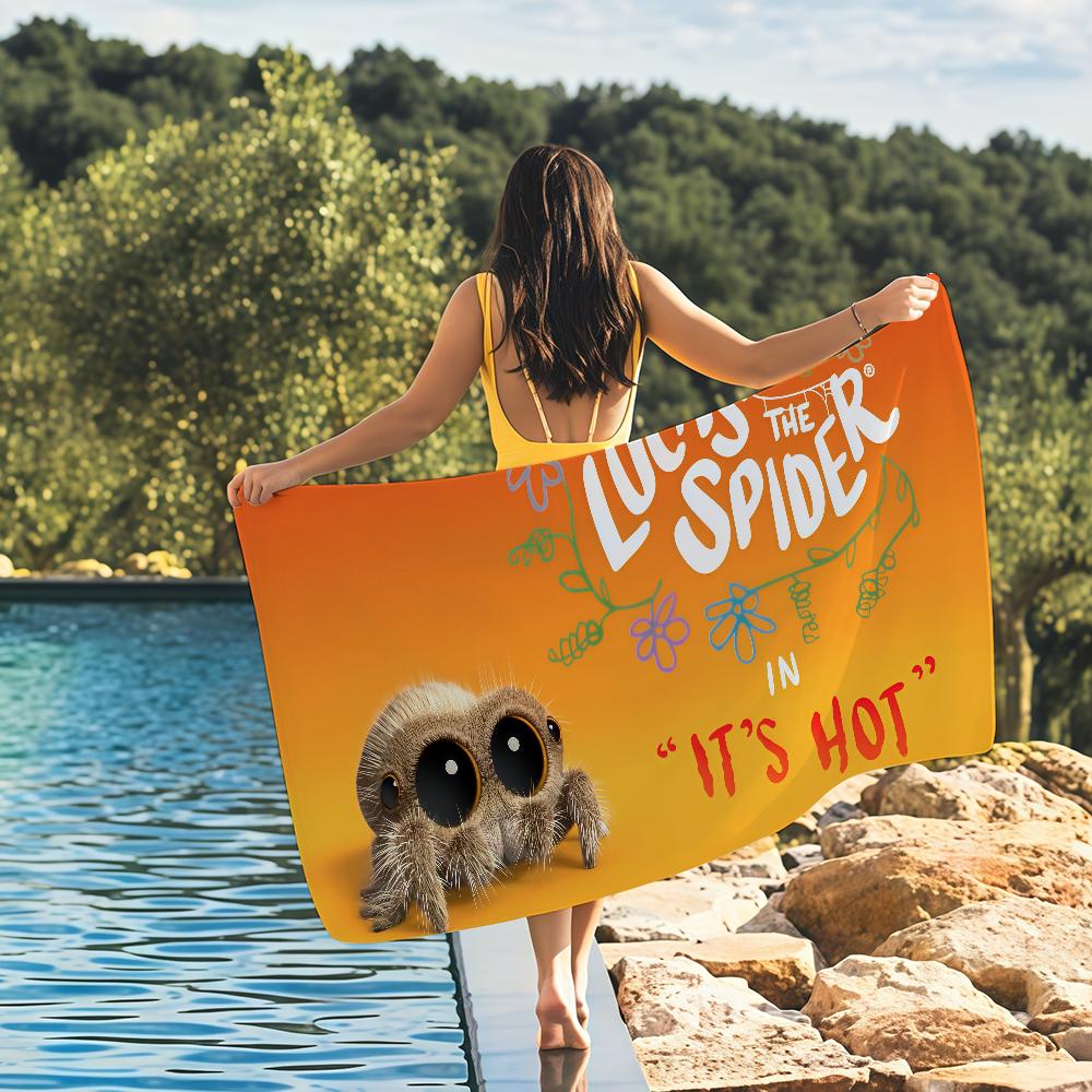 

Cartoon L-Lucas the S-Spider Towel Quick Drying Beach Towels Are Suitable For Swimming Pools Camping Yoga And The Gym W40*H60(CM)