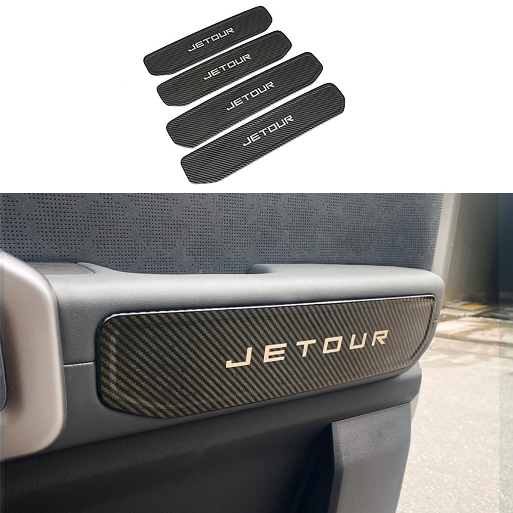 Car Stainless Steel Inner Door Handle Panel For Chery Jetour Traveler T2 2023 2024 2025 Decorative Cover Modified Accessories