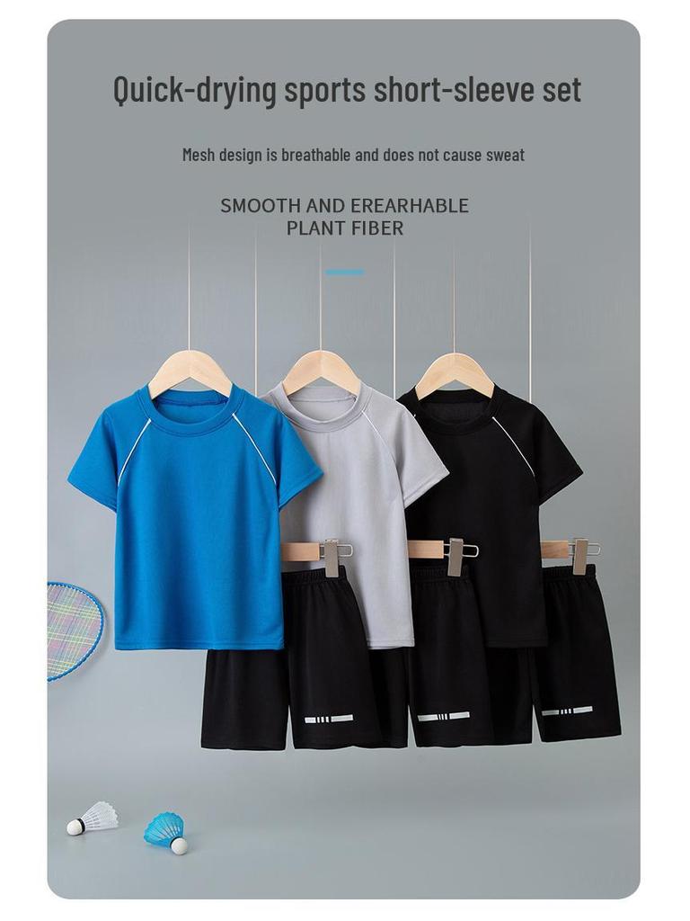 2023 Summer Boys' Quick-Drying Basketball Sports Suits for Students