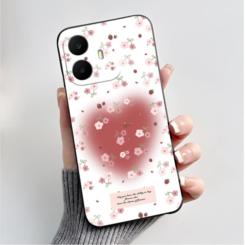 For TCL K70 4G 5G Case Luxury Fashion Butterfly Flower Black Soft Silicone Bumper Cover for TCL K70 Power T522A T522E Phone Case