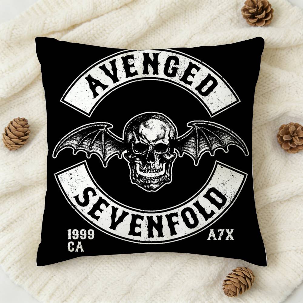 

AX AAvenged SSevenfold Doublesided Printed Square Decorative Cushion Cover for Sofa Living Room Home Decor 30x30 cm