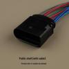 Volkswagen Reversing Radar Wiring Harness Connector: 3C0973837 Mating Connector, 3C0973737 Male & Female, 6189-7103 Compatible.