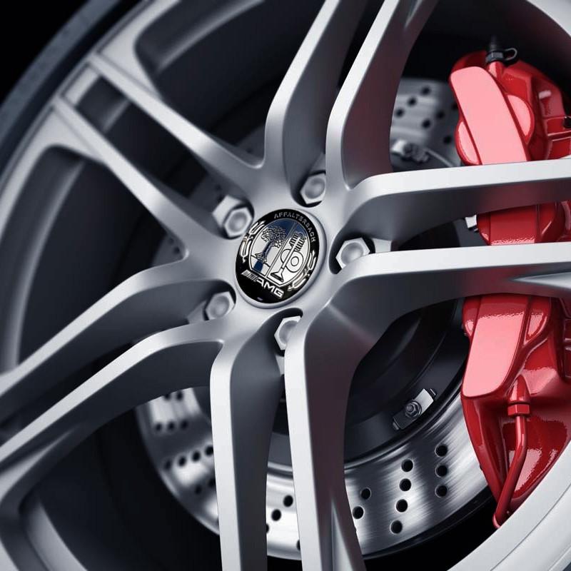 GOX3 56mm Car Wheel Hub Emblem Rim Center Decoration Sticker for Mercedes Benz AMG AMG GLA GLK W205 W210 Interior Mouldings LGTZ-TRe