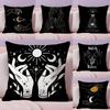 Celestial Hands Art Print Cushion Cover Plush Fabric Soft DoubleSided Printed Sofa Warm Winter Home Gift Pillow Cover