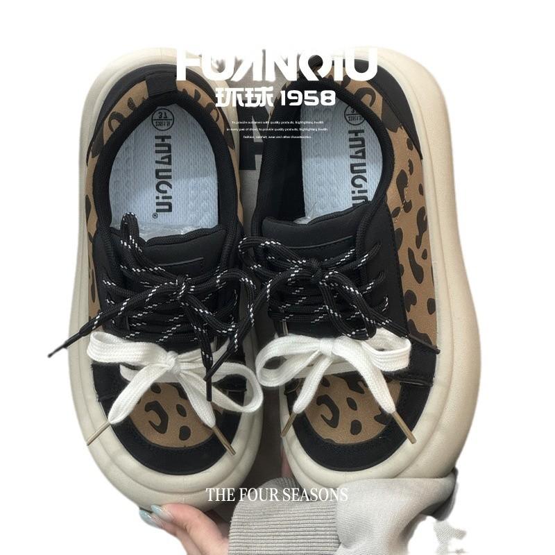 Global explosion thick baseplate shoes women's ZHQ5810 spring new versatile women's shoes student trend fashion casual shoes