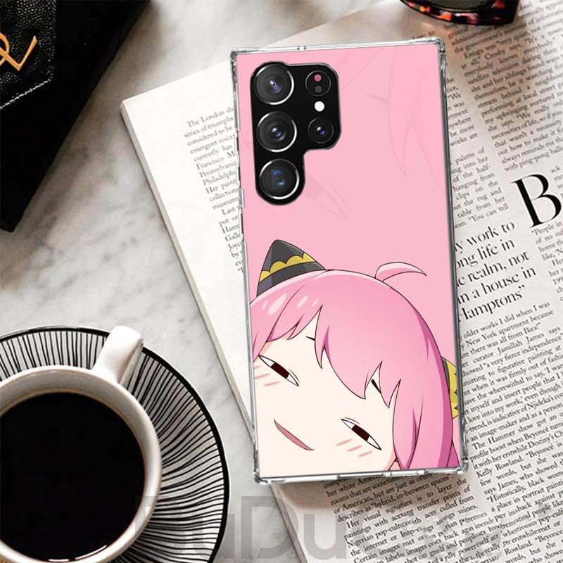 S-Spy Family Anya Cover For Samsung Galaxy S23 S22 S24 S25 Ultra S21 Plus S20 FE Phone Case S10 + S10E S25U Print Coque