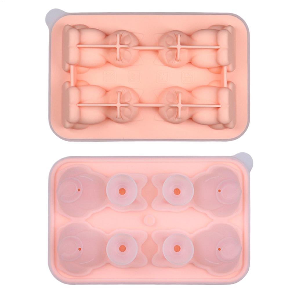 Silicone Ice Cubes 3D Cat Ice Block Mold Easy to Release Silicone Ice Hockey Device Household Kitchen Ice Making Molds ice Tray