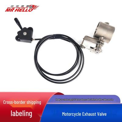 Valvola Universale per Tubo di Scarico Moto con Apertura Manuale e Design a Bocca Obliqua per Auto Sportive