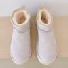 Winter Shoes Classic Women Genuine Cow Leather Snow Boots 2026 New Design Female Super Mini Warm Fur Slippers Man Short Boots
