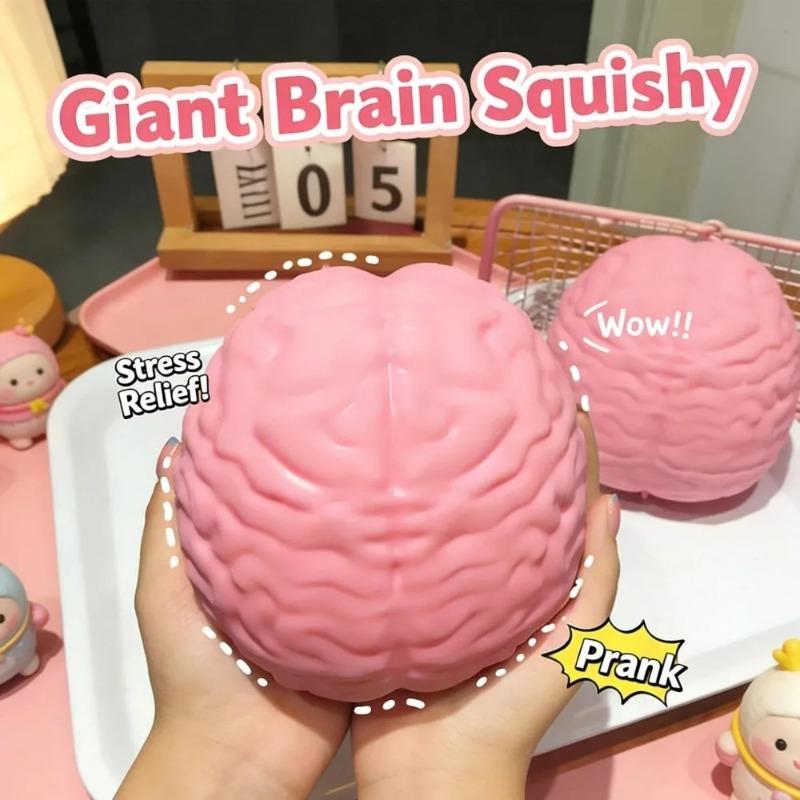 Giocattolo Antistress Squishy Jumbo Cervello Similato Giocattolo Fidget Modello Grande Cervello Palla Antistress Giocattolo Scherzo da Spremere Giocattolo per Alleviare Stress e Ansia Regali di Natale