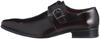 Sarabande Men's Single Monk Cow Leather Dress Shoes, Size 7763, Dark Brown, Size 42 (26cm)