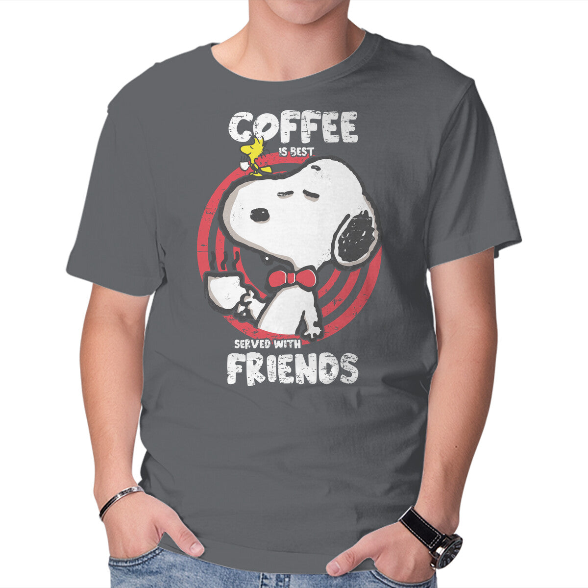 Unisex Crew Neck T-Shirt Best Served Graphic Short Sleeve Casual Tee XL