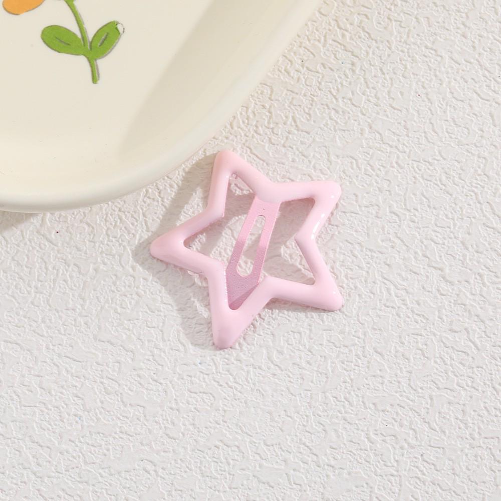 Children's Candy Color Star Hair Clips - Small Size BB Bangs Accessories