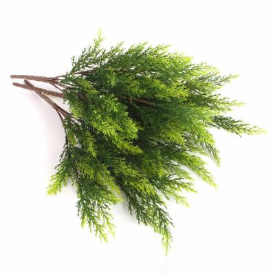 1 Branch??Artificial Plant?No Watering?Reusable?Plastic?Decorative Beautiful Faux Pine Needles?for Balcony?