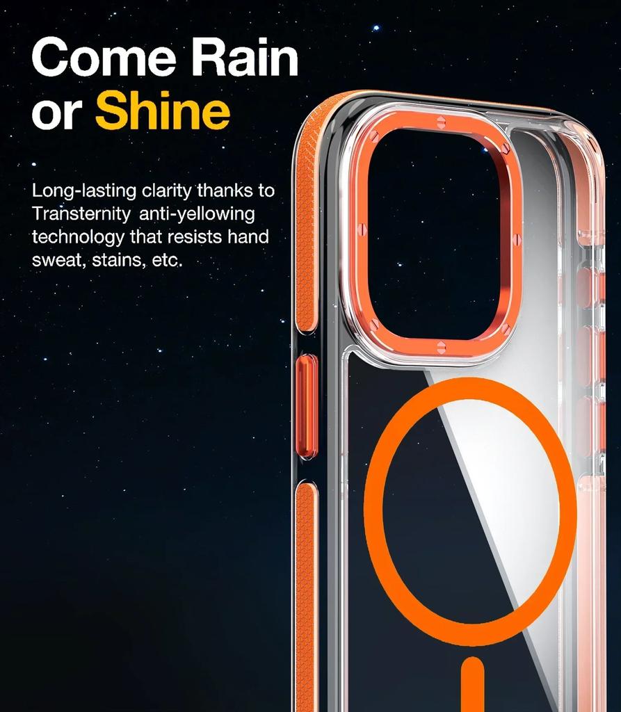 Case for iPhone 16 Pro max Magsafe Wireless Charging Case for iPhone 16 Plus Magnetic Metal Lens Frame Buttons Transparent Cover