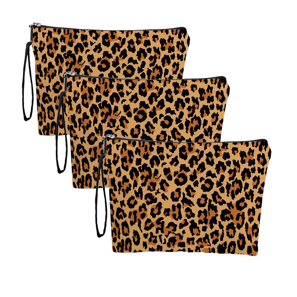 Yodilala Character Pouch This lightweight pouch is perfect for and Leopard 3-Piece Set cute, shopping, dining, dates. design.
