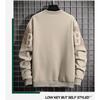 Spring Autumn Round Neck Letter Printing Sweatshirt Male Long Sleeve Casual Fashion Bottomed Pullover Top Men