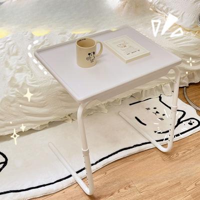 Comodino portatile, piccolo tavolo, semplice da usare, per uso domestico, scrivania pieghevole per computer da camera da letto