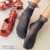 Summer Ultra-Thin Lace Mesh Socks Ballet Style Breathable Crystal Silk Sock Japanese Kawaii Girls Sweet Cute Streetwear Long Sox