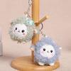 Fluffy Plush Sheep Keychain Cute Soft Curly Wool Butterfly Decor Keyring for Backpack Handbag Car Key Ornament