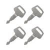 4PCS Ignition Switch Keys 069027029 5080 Compatible with IHI Mini-Excavator Skid Steer Track Loader Marooka Chieftain