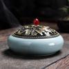 Large Ceramic Indoor Incense Burner: Fireproof Sandalwood & Stick Holder, Mosquito Repellent Ornament