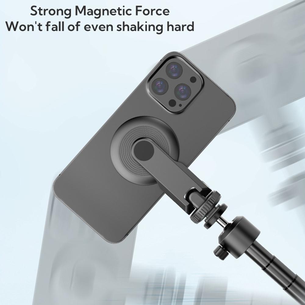 MG06 Magnetic Cold Shoe Phone Stand Adjustable 1/4 Screw Thread Vlog Live Streaming Phone Bracket