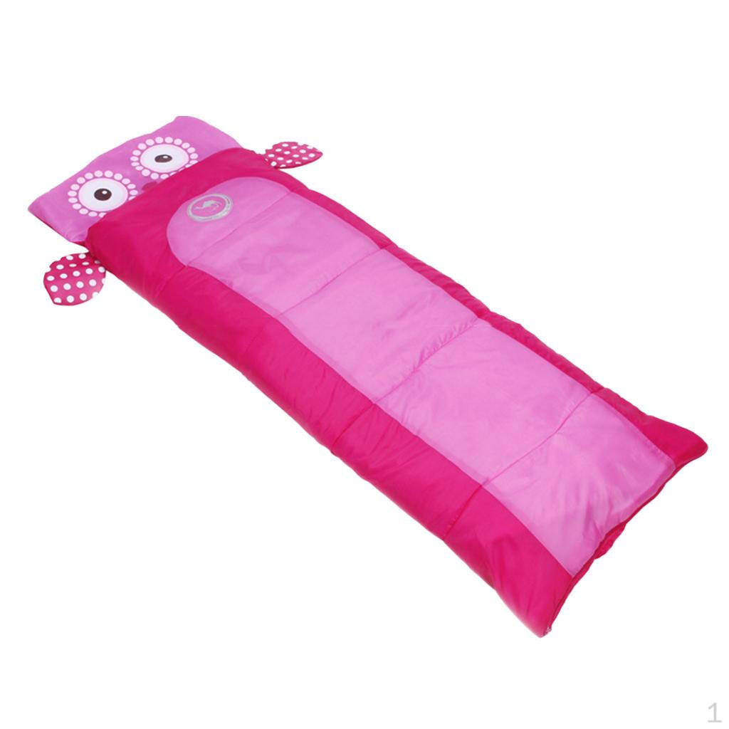 Light Sleeping Bag for Kids Boys Girls, Cute Design, Bag, Hiking Travel Backpacking