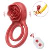 Rose Speelgoed Penisring Cockring Vibrator voor Mannen Sperma Lock Ring Afstandsbediening Vertraging Ejaculatie Speeltjes voor Mannelijke Cock ringen